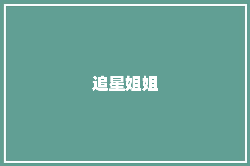追星姐姐 商业文案