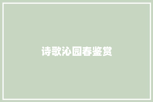 诗歌沁园春鉴赏 报告写作