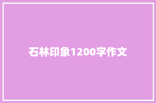 石林印象1200字作文 词汇积累