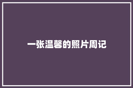 一张温馨的照片周记 写作技巧