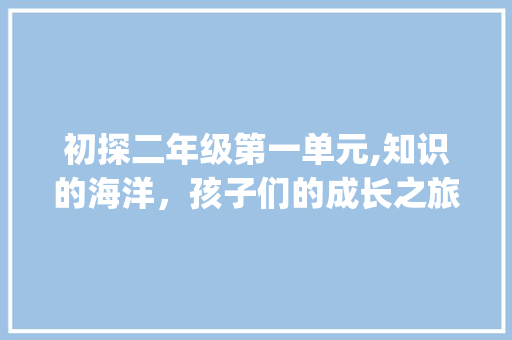 初探二年级第一单元,知识的海洋，孩子们的成长之旅_二年级第一单元词汇积累