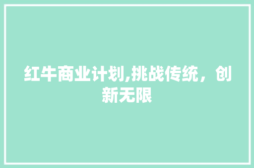 红牛商业计划,挑战传统，创新无限 简历模板