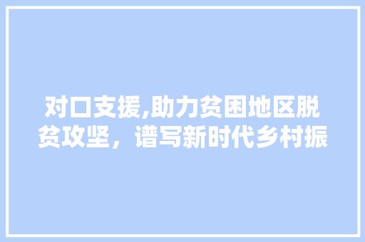 对口支援,助力贫困地区脱贫攻坚，谱写新时代乡村振兴新篇章