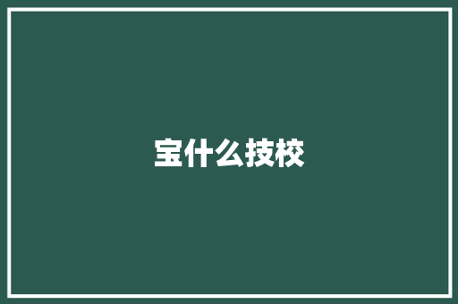 宝什么技校