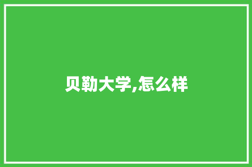 贝勒大学,怎么样