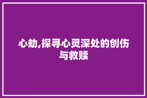 心劫,探寻心灵深处的创伤与救赎