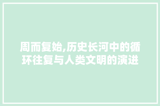周而复始,历史长河中的循环往复与人类文明的演进 报告写作